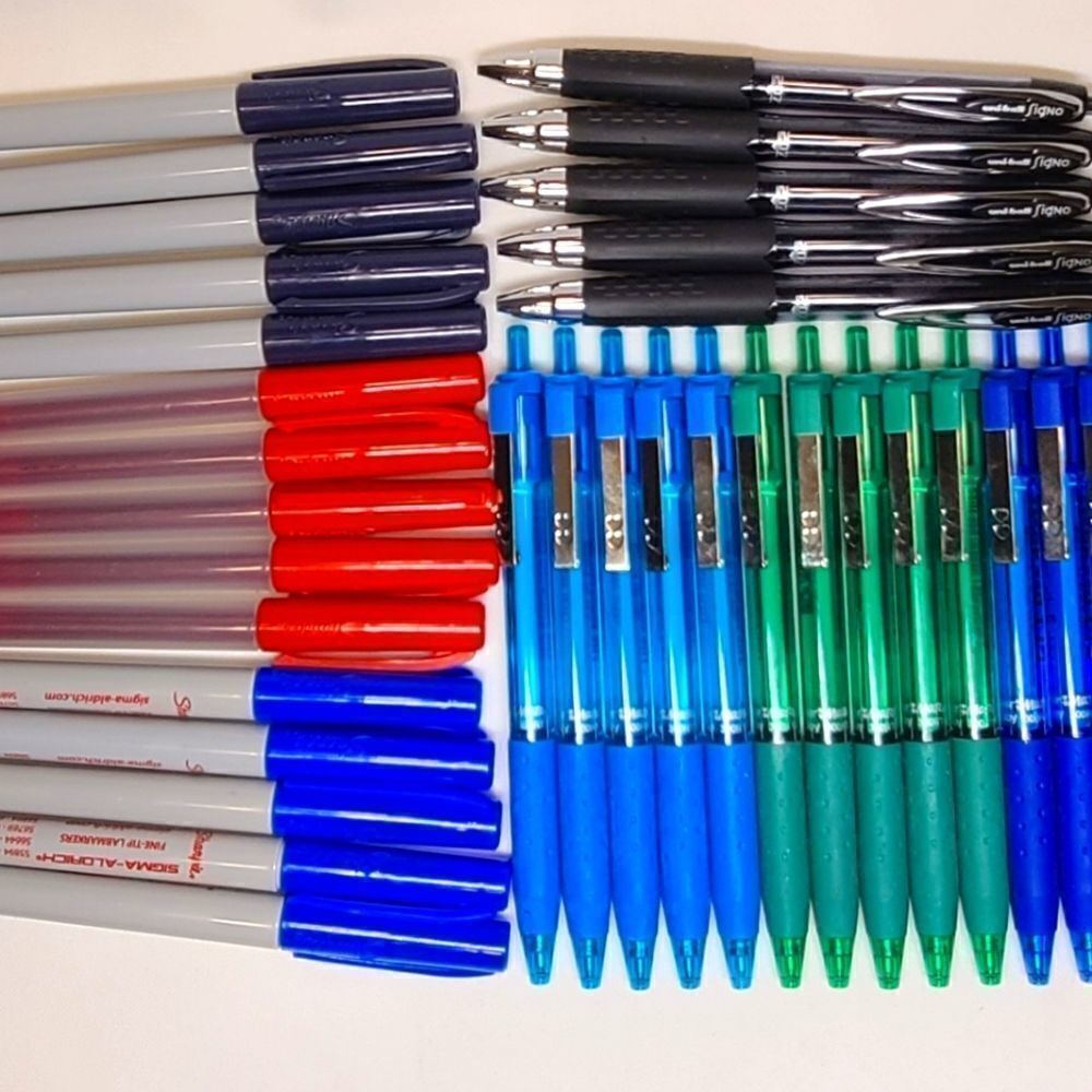 Lot of NEW Papermate InkJoy 300RT pens and Sharpie markers